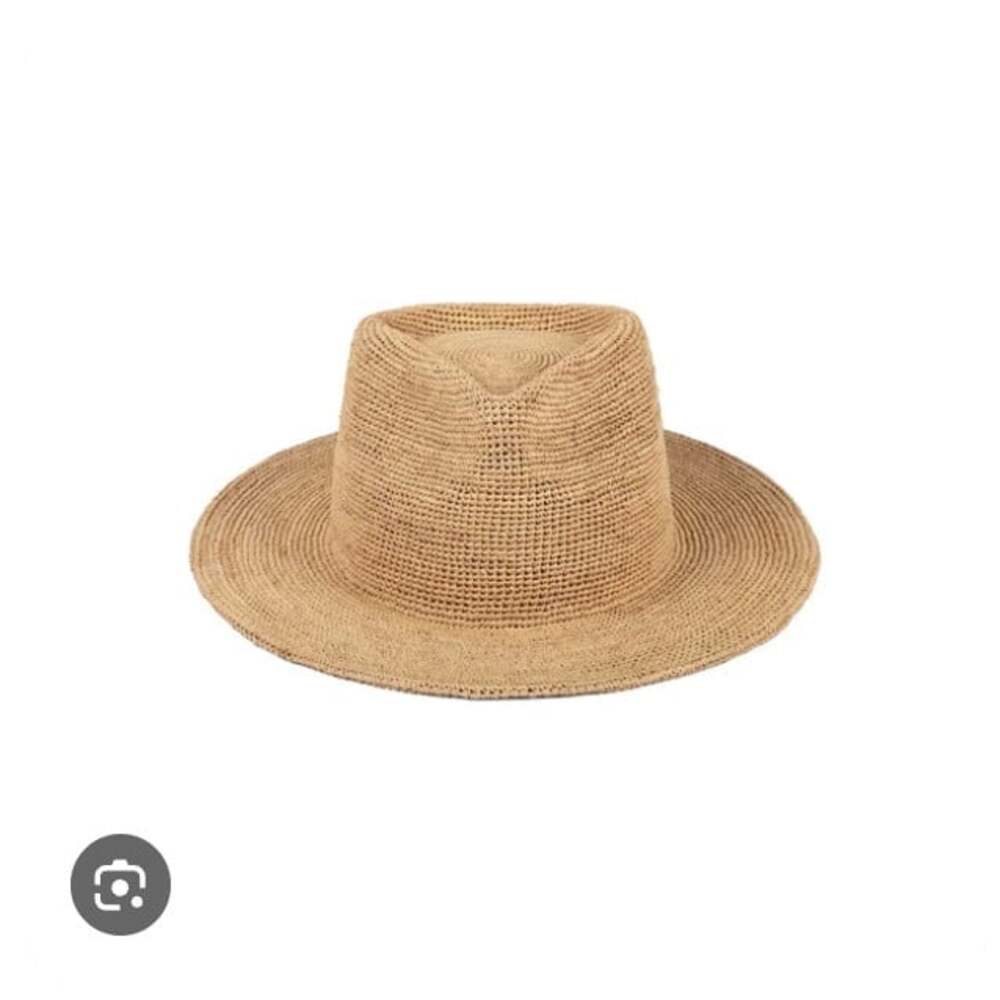 Lack Of Color Inca Sun Hat Womens Large Beige Straw Wide Brim Summer Beach Trave